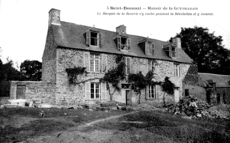 Ville de Saint-Denoual (Bretagne) : manoir.