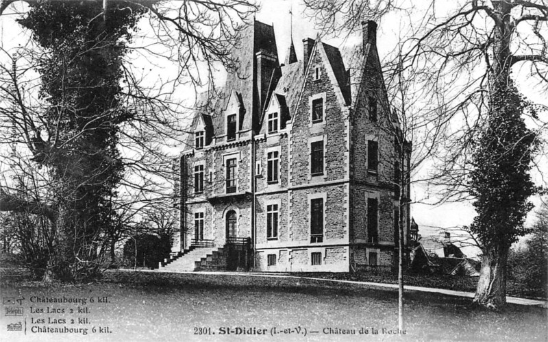 Chteau de la Roche  Saint-Didier (Bretagne).