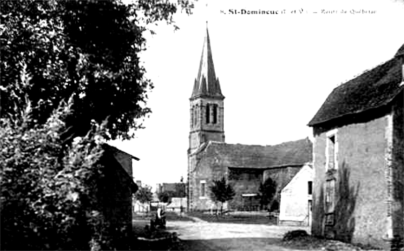 Ville de Saint-Domineuc (Bretagne).