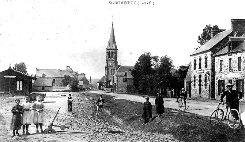 Ville de Saint-Domineuc (Bretagne).