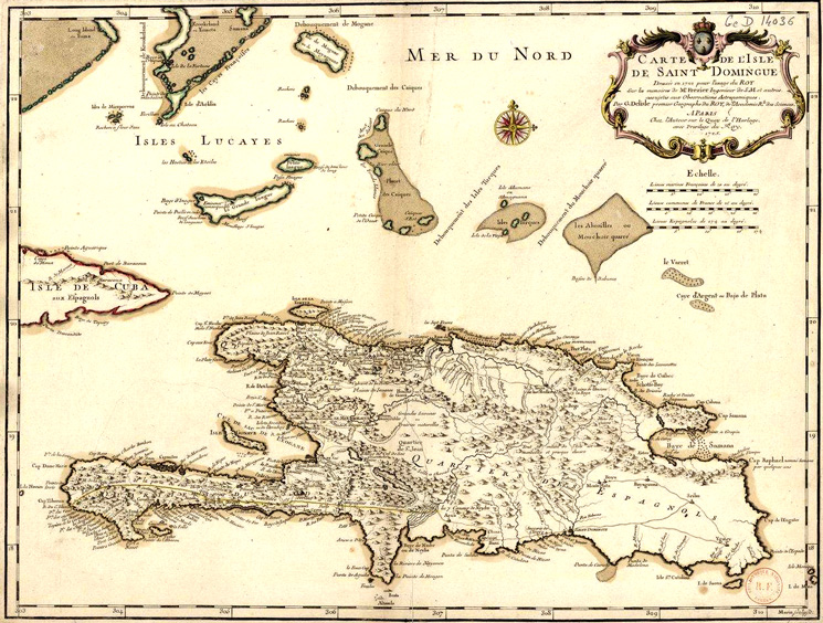 Plan de Saint-Domingue (XVIIIme sicle)