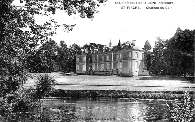 Chteau du Coin  Saint-Fiacre-sur-Maine (anciennement en Bretagne).