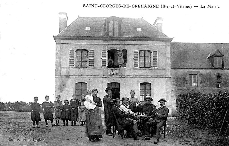 Ville de Saint-Georges-de-Grhaigne (Bretagne).