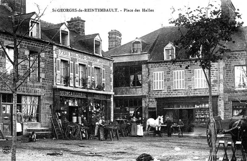 Ville de Saint-Georges-de-Reintembault (Bretagne).