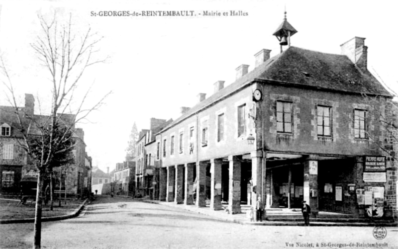 Ville de Saint-Georges-de-Reintembault (Bretagne).
