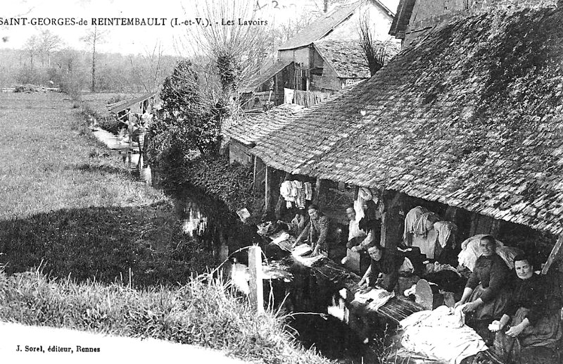 Lavoir de Saint-Georges-de-Reintembault (Bretagne).