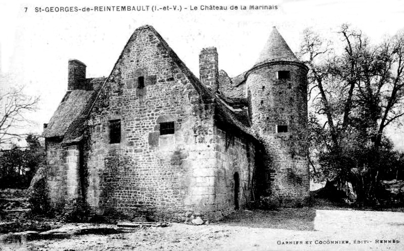 Chteau de la Morinais  Saint-Georges-de-Reintembault (Bretagne).