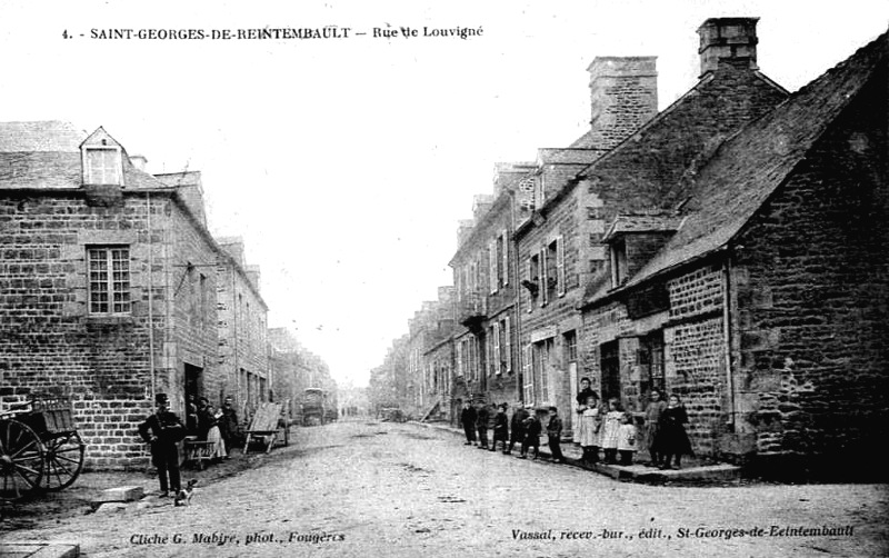 Ville de Saint-Georges-de-Reintembault (Bretagne).