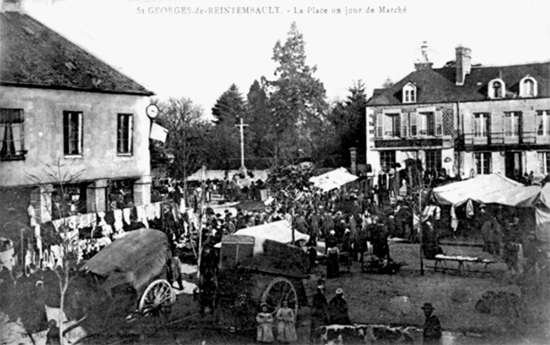 Ville de Saint-Georges-de-Reintembault (Bretagne).