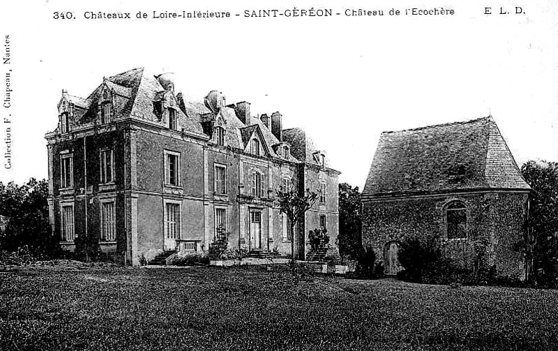 Château de l'Ecorchère à Géréon (anciennement en Bretagne).