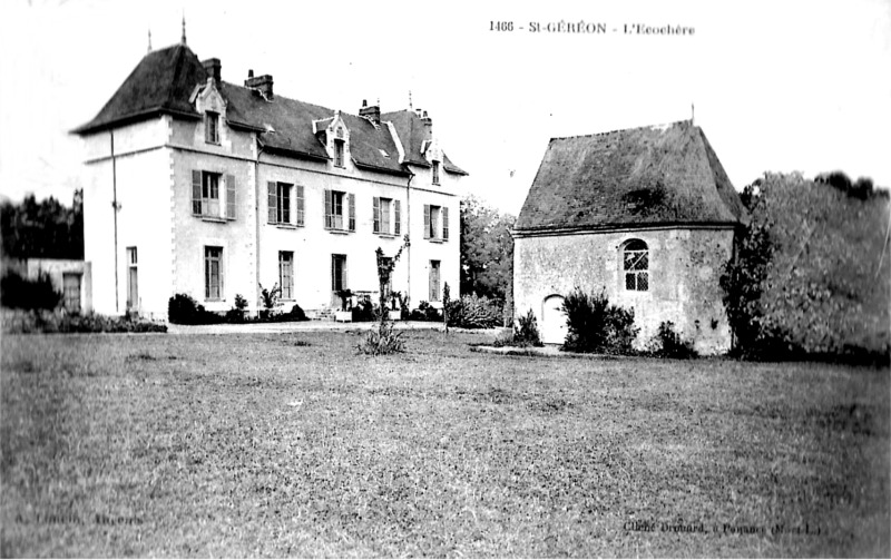 Château de l'Ecorchère à Géréon (anciennement en Bretagne).