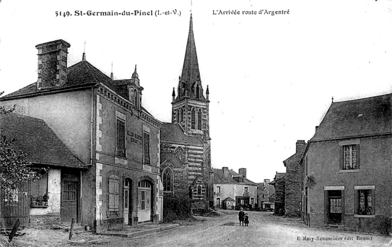 Ville de Saint-Germain-du-Pinel (Bretagne).