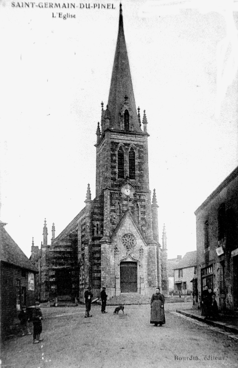 Eglise de Saint-Germain-du-Pinel (Bretagne).