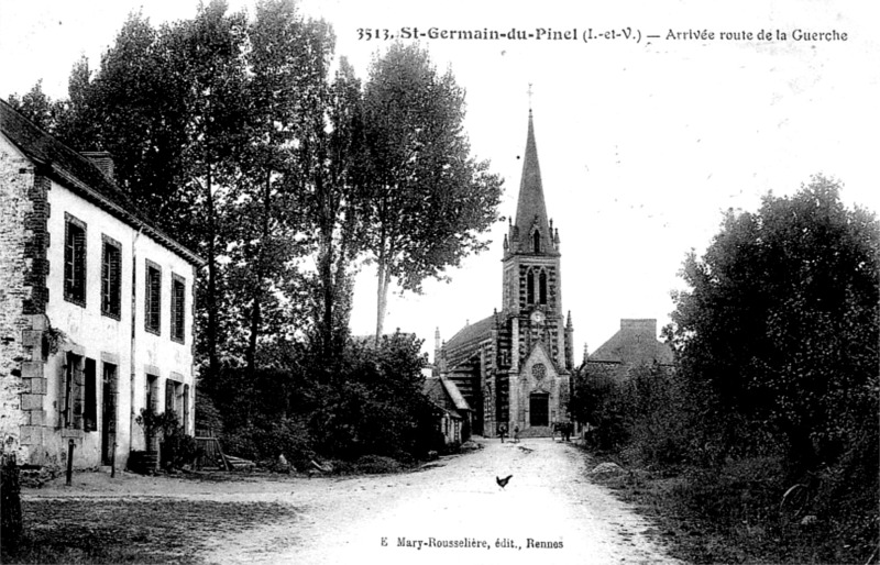 Ville de Saint-Germain-du-Pinel (Bretagne).