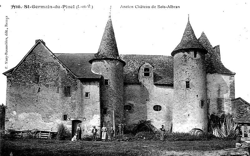 Manoir du Bois-Halbran  Saint-Germain-du-Pinel (Bretagne).