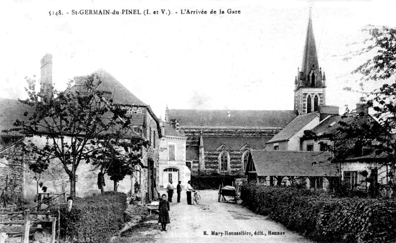 Ville de Saint-Germain-du-Pinel (Bretagne).