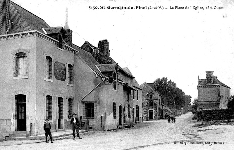 Ville de Saint-Germain-du-Pinel (Bretagne).