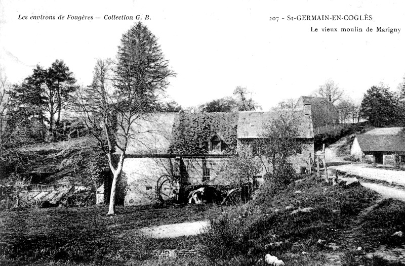 Moulin de Saint-Georges-de-Cogls (Bretagne).