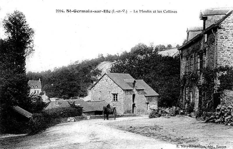 Moulin  Saint-Germain-sur-Ille (Bretagne).