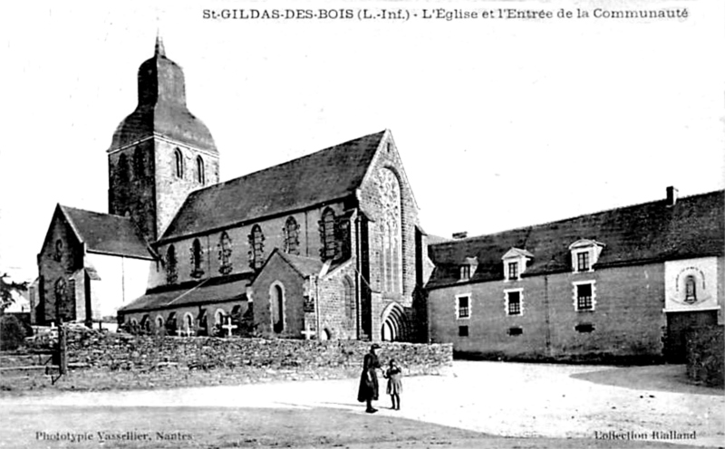 Eglise de Saint-Gildas-des-Bois (anciennement en Bretagne).