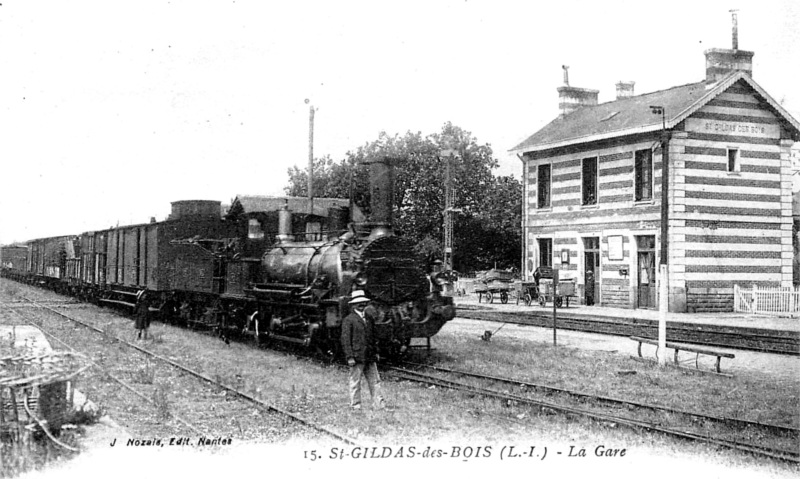Gare de Saint-Gildas-des-Bois (anciennement en Bretagne).