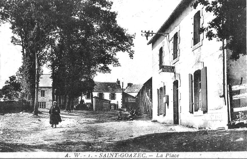 Ville de Saint-Goazec (Bretagne).