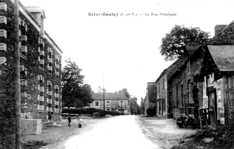 Ville de Saint-Gonlay (Bretagne).