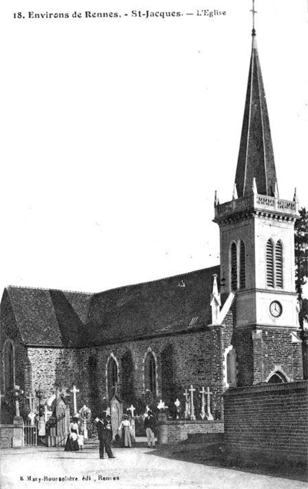 Eglise de Saint-Jacques-de-la-Lande (Bretagne).