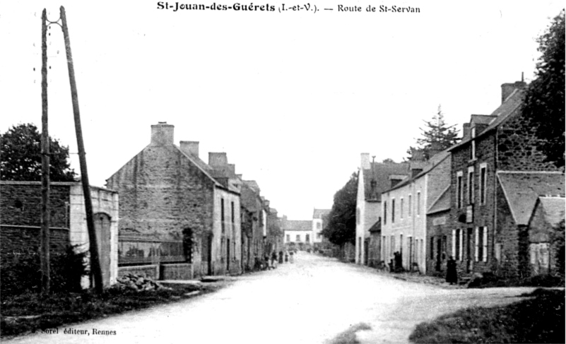 Ville de Saint-Jouan-des-Guérets (Bretagne).