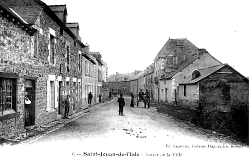 Ville de Saint-Jouan-de-l'Isle (Bretagne).