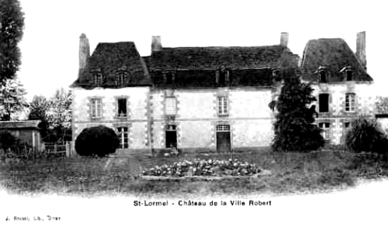 Ville de Saint-Lormel (Bretagne) : manoir.