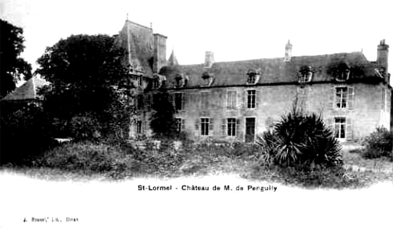 Ville de Saint-Lormel (Bretagne) : château.
