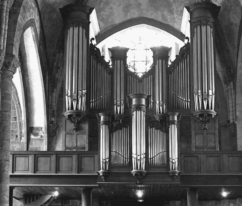 L'orgue de l'ancienne cathdrale Saint-Vincent de Saint-Malo (Bretagne).