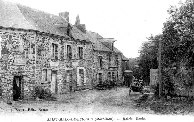 Ville de Saint-Malo-de-Beignon (Bretagne).