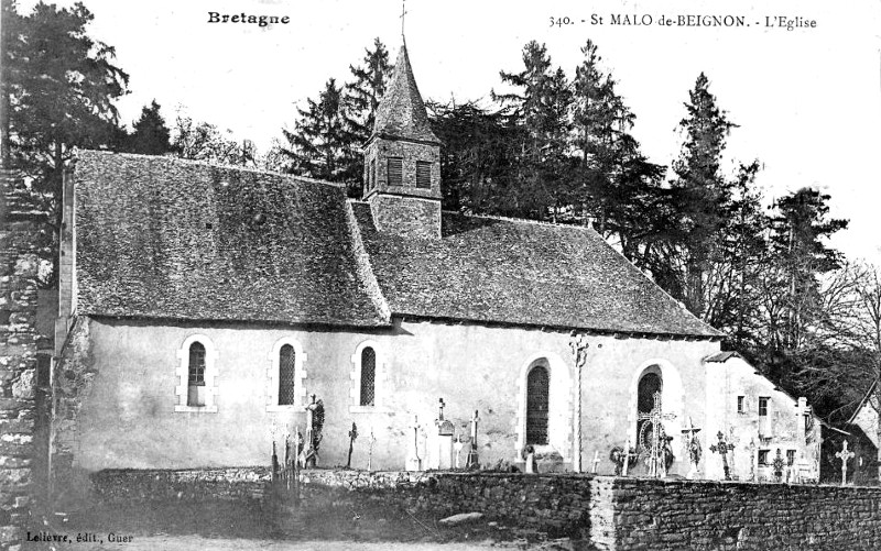Eglise de Saint-Malo-de-Beignon (Bretagne).