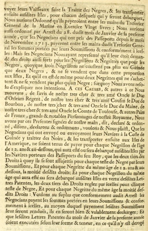 Bretagne : la traite des ngres (ngrire) ou traite des noirs.