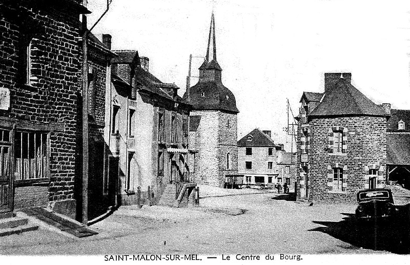 Ville de Saint-Malon-sur-Mel (Bretagne).