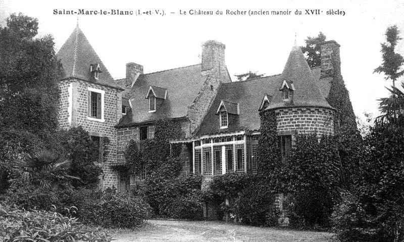 Manoir du Rocher à Saint-Marc-le-Blanc (Bretagne).