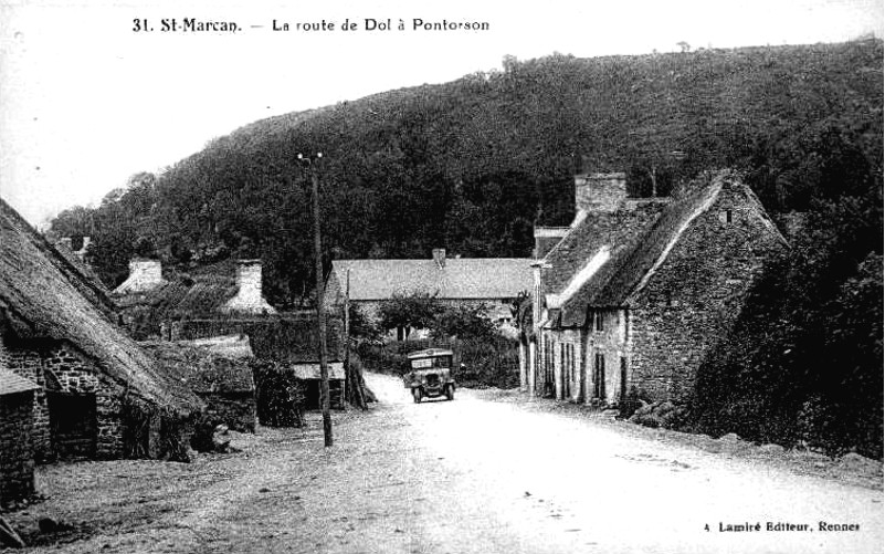 Ville de Saint-Marcan (Bretagne).