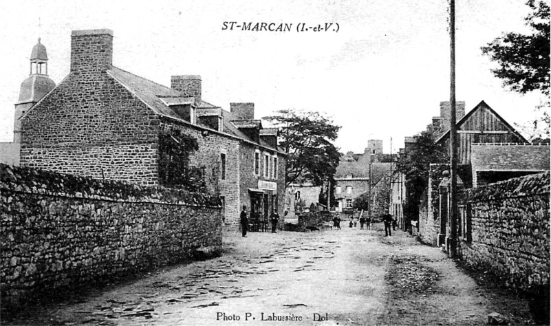 Ville de Saint-Marcan (Bretagne).