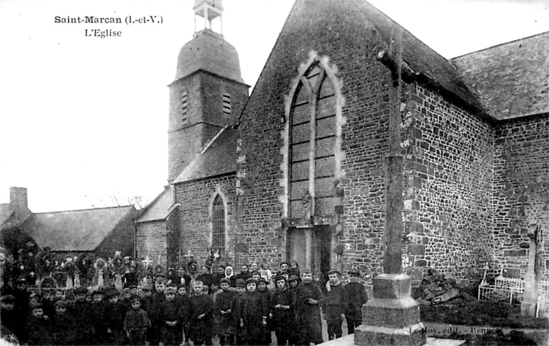 Ville de Saint-Marcan (Bretagne).