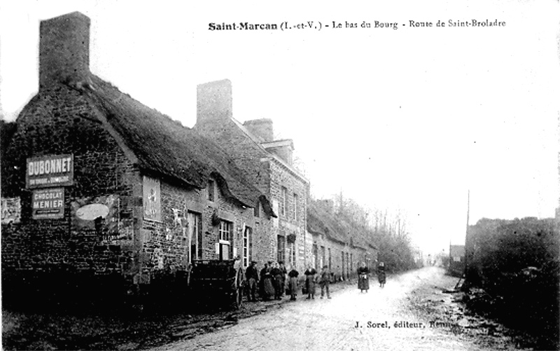 Ville de Saint-Marcan (Bretagne).