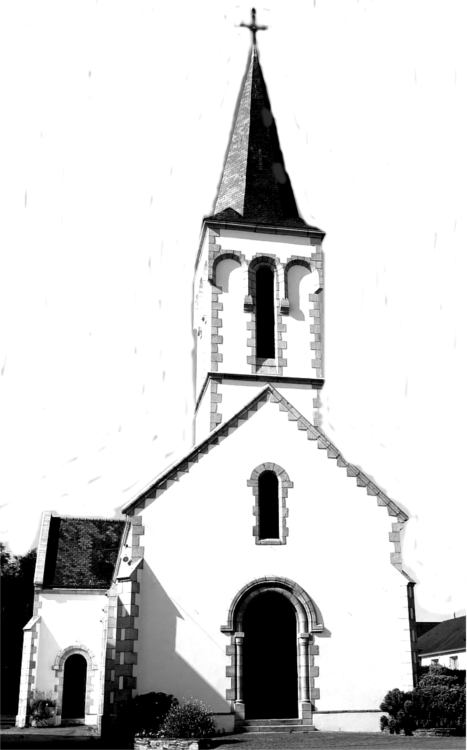 Eglise de Saint-Marcel (Morbihan-Bretagne).