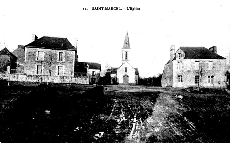 Ville de Saint-Marcel (Morbihan - Bretagne).