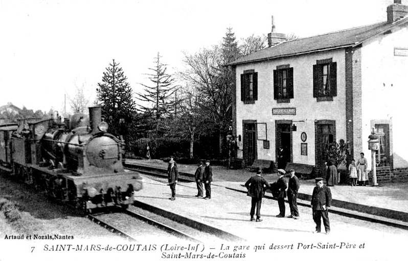 La Gare de Saint-Mars-de-Coutais (Bretagne).