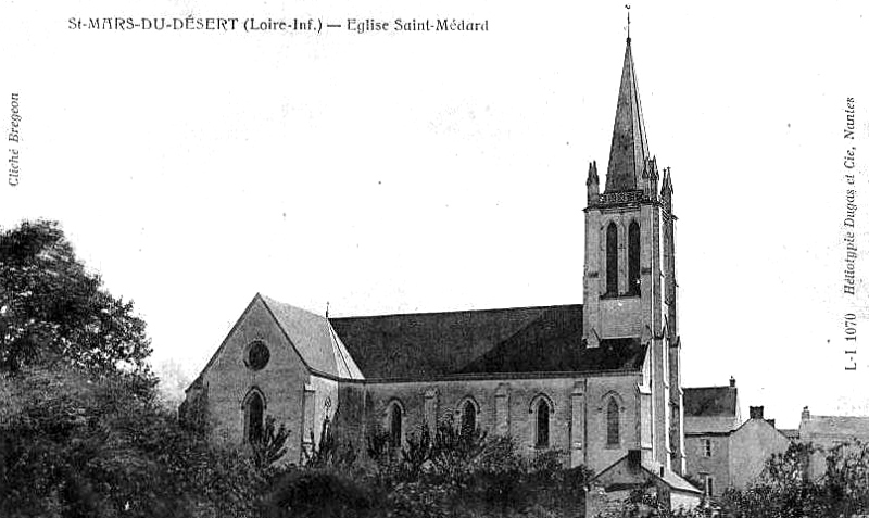 Eglise de Saint-Mars-du-Désert (anciennement en Bretagne).
