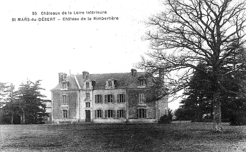 Château de la Rimbertière à Saint-Mars-du-Désert (anciennement en Bretagne).