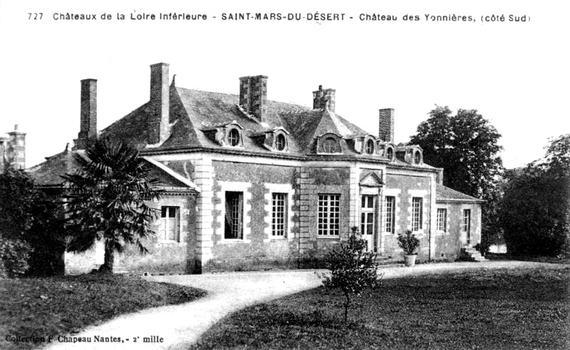 Château des Yonnières à Saint-Mars-du-Désert (anciennement en Bretagne).
