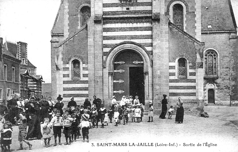 Ville de Saint-Mars-la-Jaille (anciennement en Bretagne).