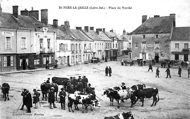 Ville de Saint-Mars-la-Jaille (anciennement en Bretagne).